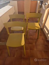 Set 4 sedie Calligaris interno o esterno