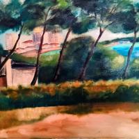 Dipinto di Salvatore Agresti (1922-1992)