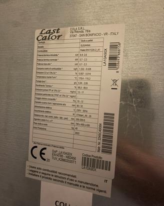Stufa a pellet Last Calor NUOVA mai installata