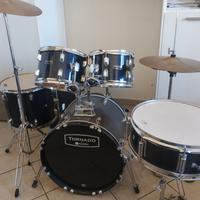 Batteria Tornado 5 pezzi Finitura Black Sparkle