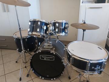 Batteria Tornado 5 pezzi Finitura Black Sparkle