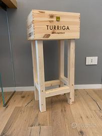 Sgabello cassa vino per secchiello