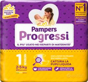 Pannolini pampers progressi taglia 1 ( 2 quantità)