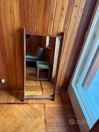 Specchio Vintage in Teak Danese - 115x55cm.