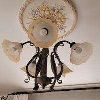 due lampadari a sei luci