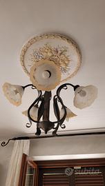 due lampadari a sei luci