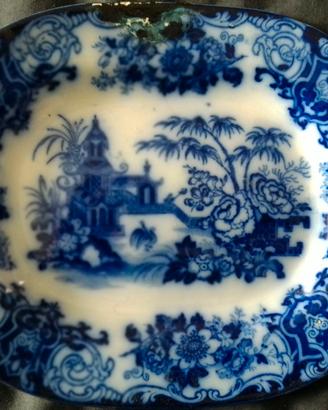 Antico piatto Bel piatto in ceramica inglese