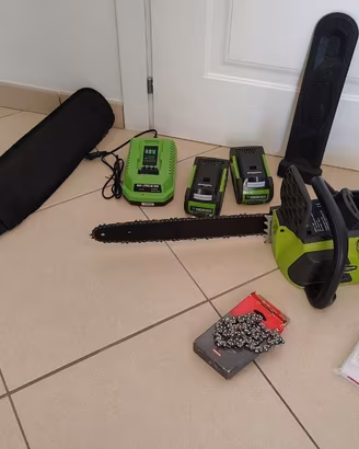 Motosega elettrica a batteria 16" 40cm Greenworks