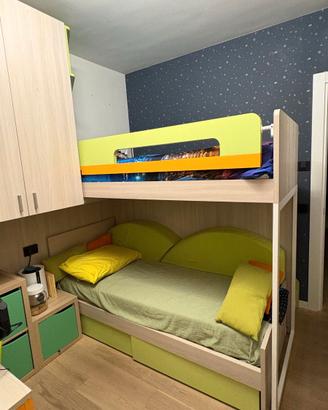 Cameretta Mistral completa letto a castello