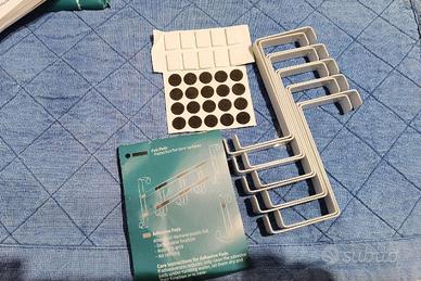 Appendiabiti Appendini da porta (set da 10) bianco