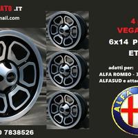 Cerchi vega 14 4x98 et 23 Fiat 124 131 127 128 125