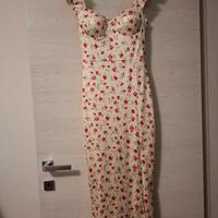 Vestito a fiori rossi