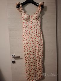 Vestito a fiori rossi