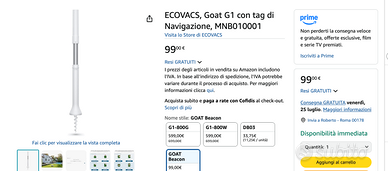 antenne beacons per tagliaerba g800 g1000 ecovacs