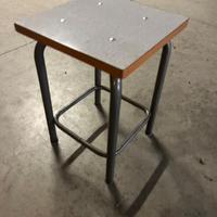 Sgabello vintage in metallo – perfetto per officin