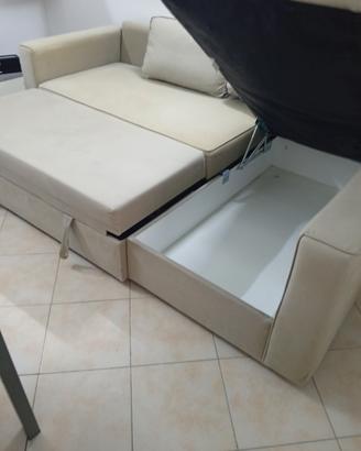  divano angolare ,diventa letto con contenitore 