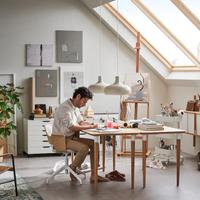 Scrivania Ikea in Bamboo