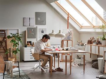 Scrivania Ikea in Bamboo