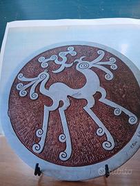 scultura in pietra con la chimera sannitica