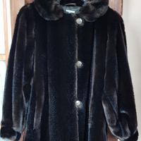 cappotto in pelliccia sintetica
