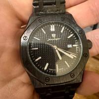 Orologio Poedagar Nero Uomo - Ottagonale Acciaio