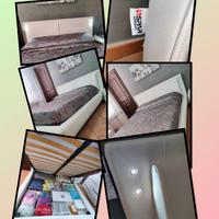  letto a contenitore matrimoniale con luci led€120