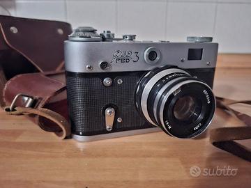 FED-3 Fotocamera Vintage USSR + Industar 61