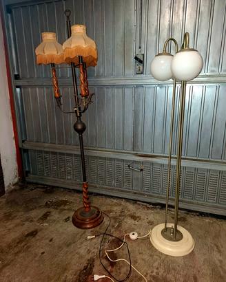 n.2 vecchie lampade a piantana " vintage "   