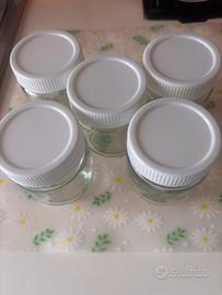 Vasetti in vetro per yogurt