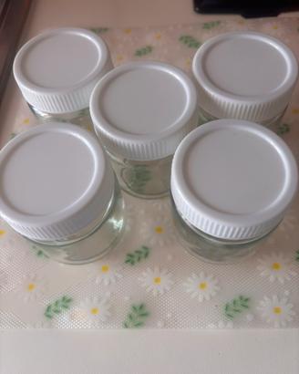 Vasetti in vetro per yogurt