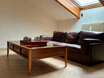 Tavolo consolle in mogano legno massello