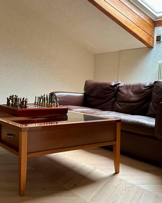 Tavolo consolle in mogano legno massello