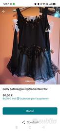 body pattinaggio tema lago dei cigni