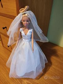 Barbie sposa alta 30 cm imitazione 