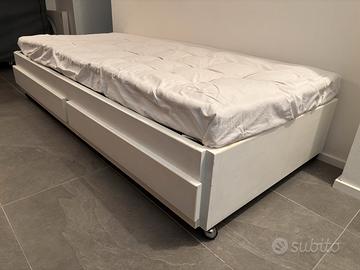 Letto con rotelle