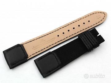 Jaeger Le-Coultre Cinturino Reverso Nero Tela 20mm