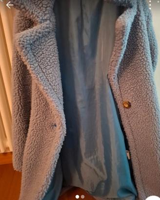 cappotto Teddy donna azzurro