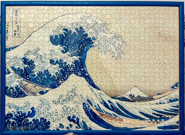 Quadro puzzle “Grande Onda di Kanagawa” 70x50 cm