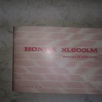 xl 600 lm libretto uso e manutenzione honda xl600l