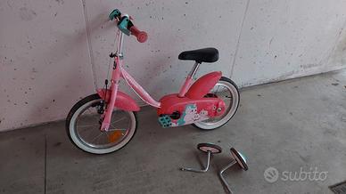Bicicletta bambina con o senza rotelle 2-6 anni