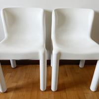 Sedie Kartell 4875 di Carlo Bartoli anni '70