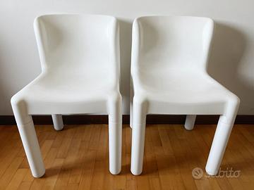 Sedie Kartell 4875 di Carlo Bartoli anni '70