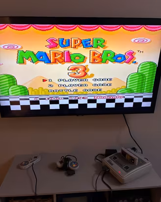 Super Nintendo SNES + Super Mario All-Stars – Boxa