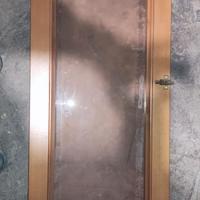 porta finestra sopraluce vasistas legno vetro opac