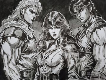 Hokuto no Ken disegno originale fatto a mano 
