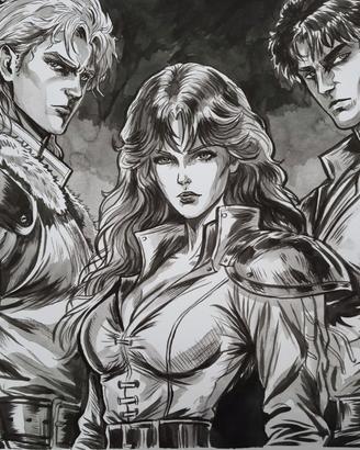 Hokuto no Ken disegno originale fatto a mano 