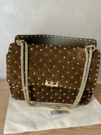 borsa Valentino Garavani Rockstud Spike Velvet ori