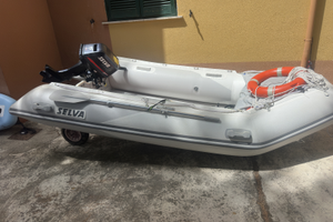 Gommone e motore selva VIB 350 e selva 15 cv