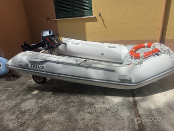 Gommone e motore selva VIB 350 e selva 15 cv