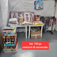 Stock costumi carnevale Bambini da 0 a 12 anni